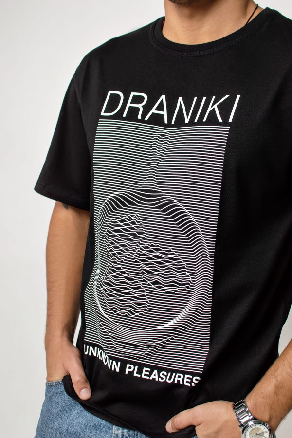 Цішотка Унісэкс «Draniki. Unknown Pleasures» Чорная