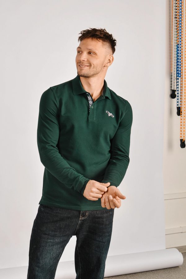Пола з доўгім рукавом «Бусел» Зялёнае